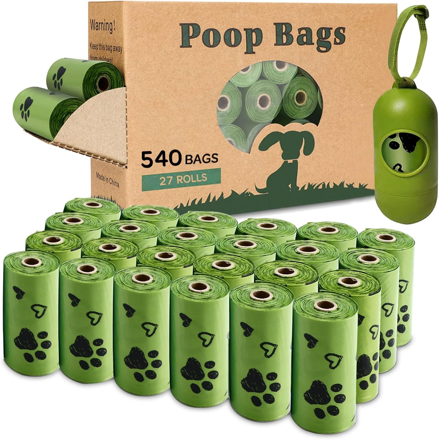 Yingdelai biodegradable poop bags with dispenser
